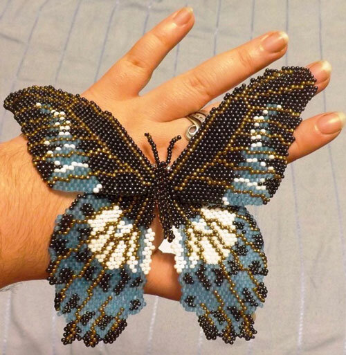 Плетение бисером бабочек для начинающих: 50 схем