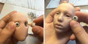 Изготовление головы куклы