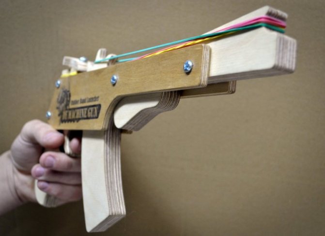 Как сделать из бумаги пистолет фото